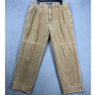 VINTAGE American Eagle Corduroy Pants Mens 36X30 Tan Y2K 90s