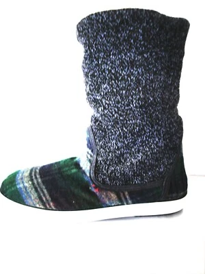 Botas planas de tejido y lana forradas de pelo para mujer Berevëre - Imagen 1 de 4