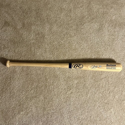 Bate de béisbol firmado por Rocco Baldelli Tampa Bay Rays Big Stick certificado de autenticidad automático Steiner - Imagen 2 de 5