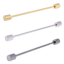 3 Pack Men's Tie Collar Bar Pin Shirt Collar Clip Lapel Stick Brooch