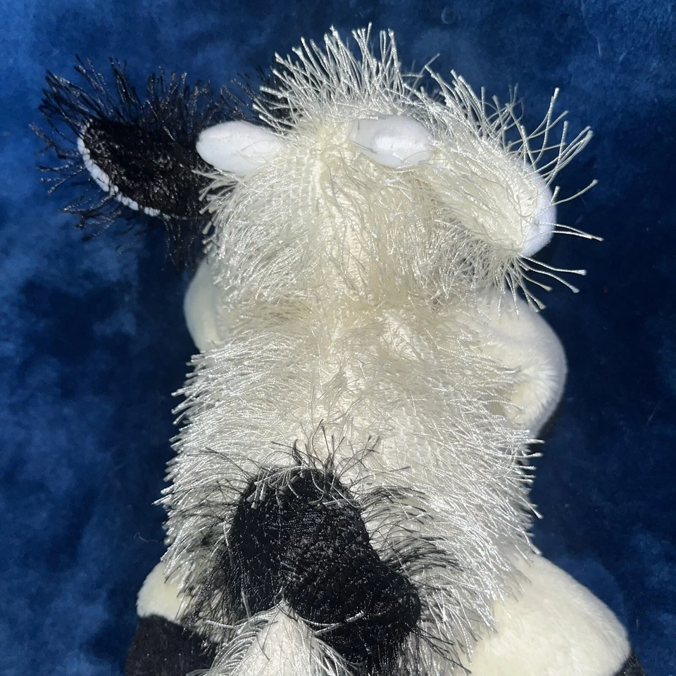 Ganz Webkinz - HM003 - Fuzzy Cow, Black & White Plush, Sitting (No Code) Retired - Image 2 of 4