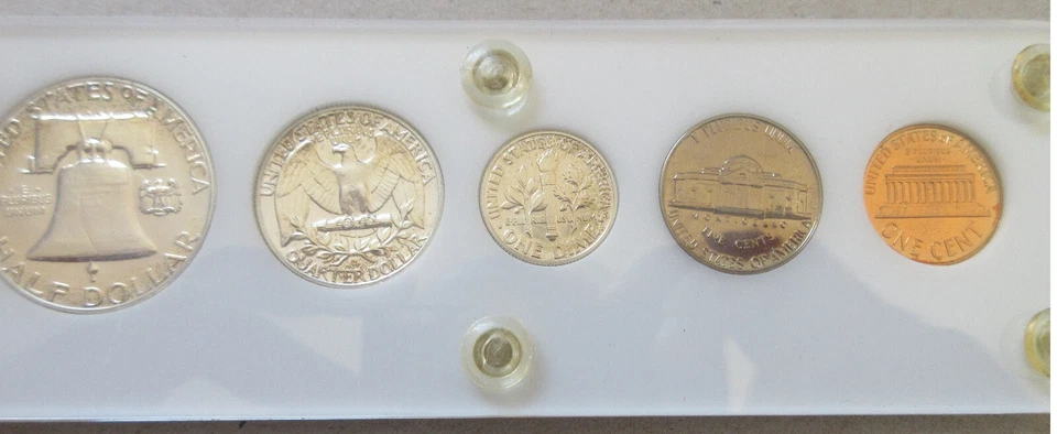 1960 United States US Five Coins Proof Mint Year Set. UNC. RJ - Image 3 of 3