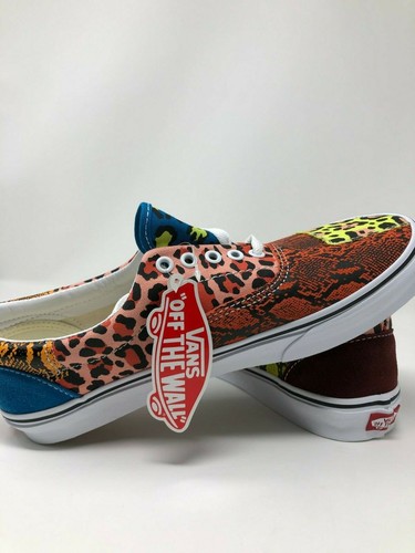 era patchwork in leopard & snake vans
