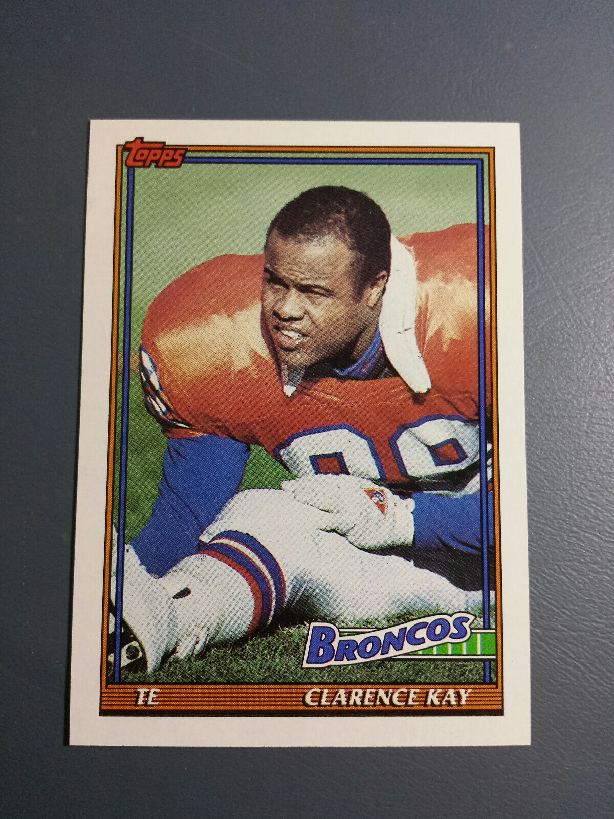 CLARENCE KAY 1991 TOPPS FOOTBALL Card # 558 C1251
