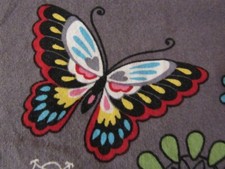 SCRUB TOP BUTTERFLY'S SB SCRUBS  Size Large Gray with Multi Colors