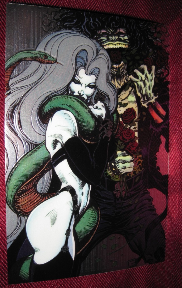 カード・フォト・ブロマイド Lady Death Mega Chromium Card Collection 1997 KROME LADY DEATH MEGA CHROMIUM #26 A CELEBRATION BASE CARD