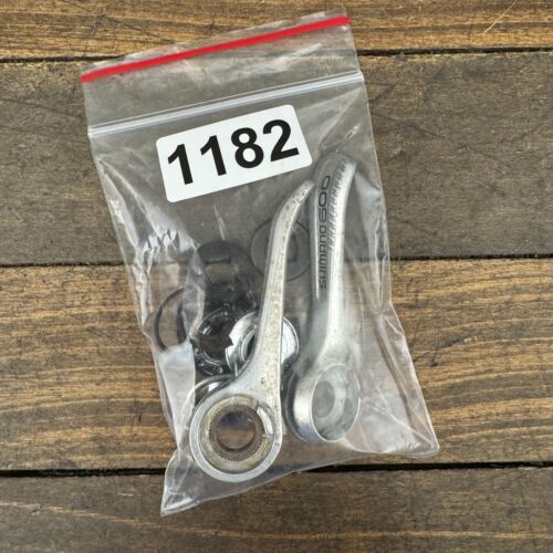 Vintage Shimano 600 Shift Lever Set Friction Down Tube Braze On Shifter 80s A2 - Picture 9 of 10