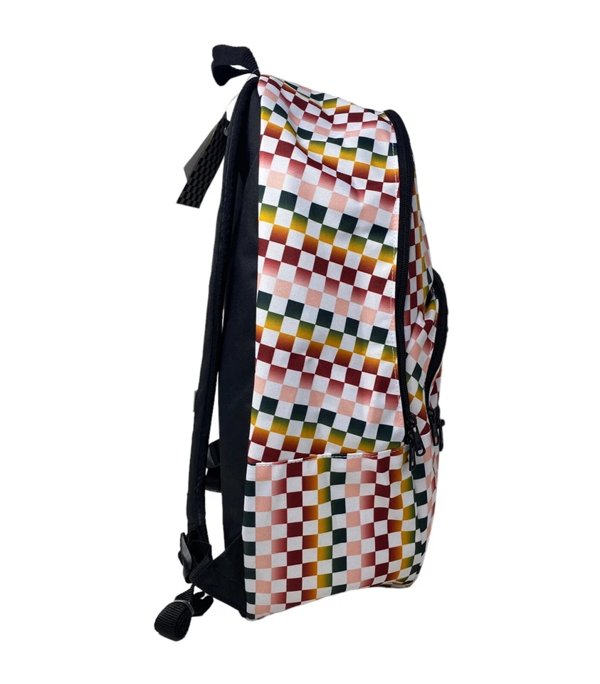 范斯 Ranged 2 打印多色格子背包拉链笔记本电脑均码 VN0A7UFMWHT — 第 3/4 张图片