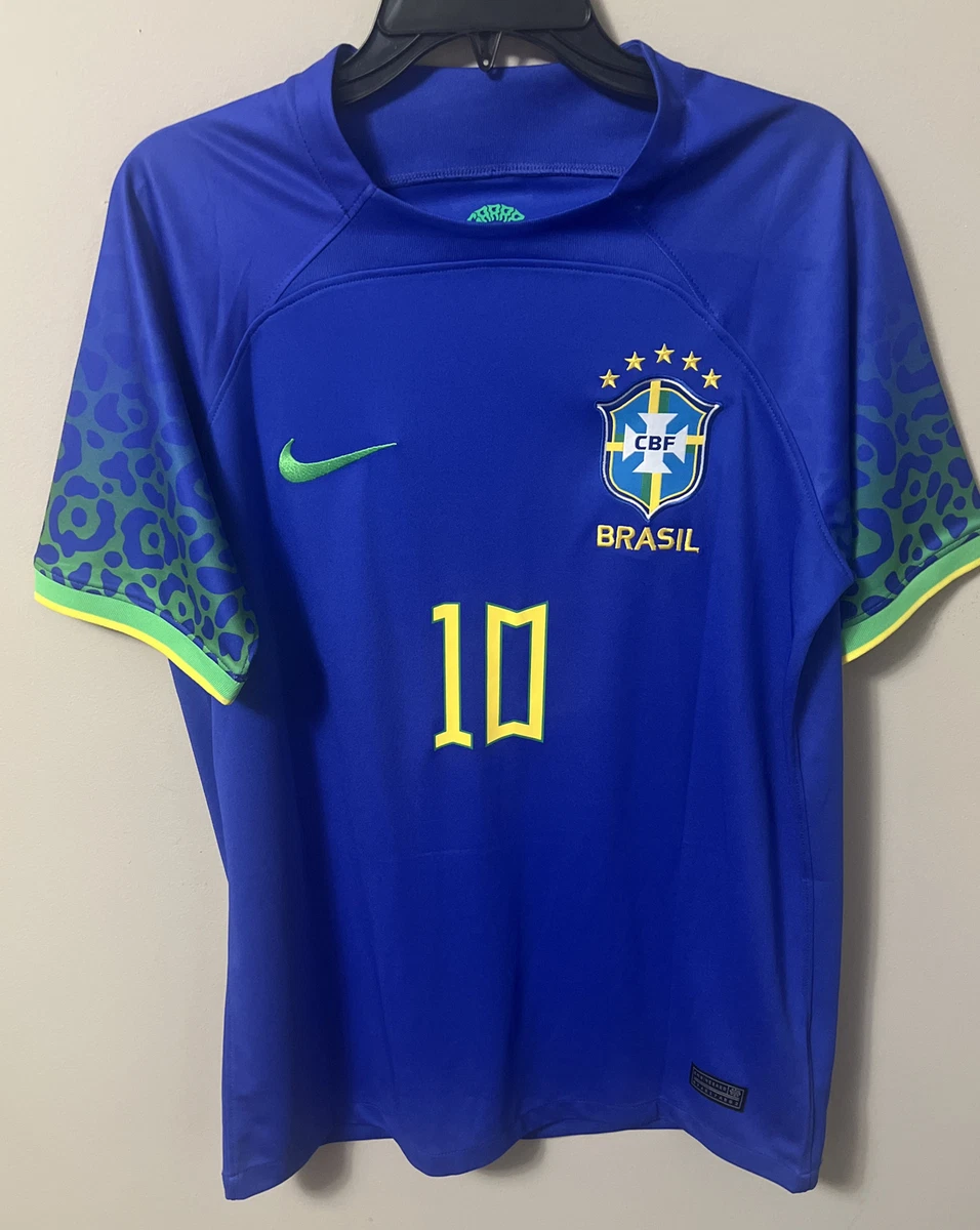 nike brasil jersey shirt brazil blue size M medium 10/11 away kit