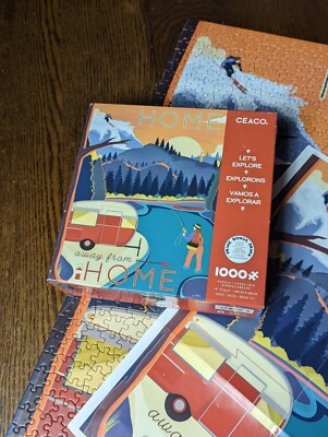 Ceaco 'Let's Explore - Home Away From Home' 1000-Piece Jigsaw Puzzle – 26.6x19 Inch, Made In USA
