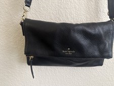 kate spade new york Pebbled Black Crossbody, ...
