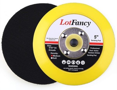 5 Inch Hook and Loop Backing Pad, Pack of 2 - DA Air Random 5'' Backing Pad
