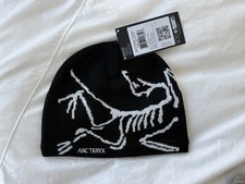 Arc teryx Bird Head Toque Beanie Orca - Black Wool Unisex Winter Hat - NWT