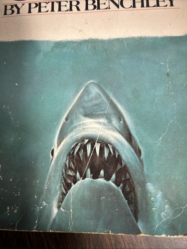 Jaws Paperback Book By Peter Benchley Special Book Club Edition No Swimmer 1974 - Picture 3 of 4