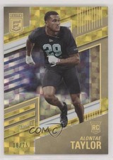 2022 Panini Donruss Elite Rookies Yellow 8/75 Alontae Taylor #195 0c6