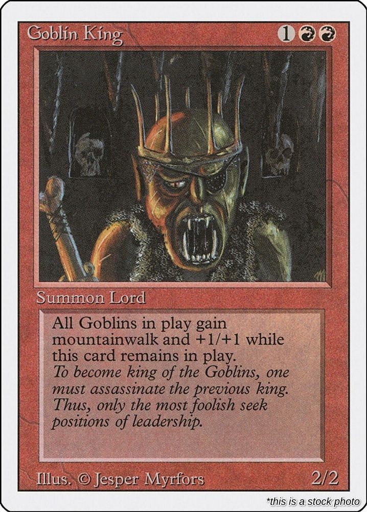 Magic Goblin King EN Revised Edition [3ED - 155] Rare MP