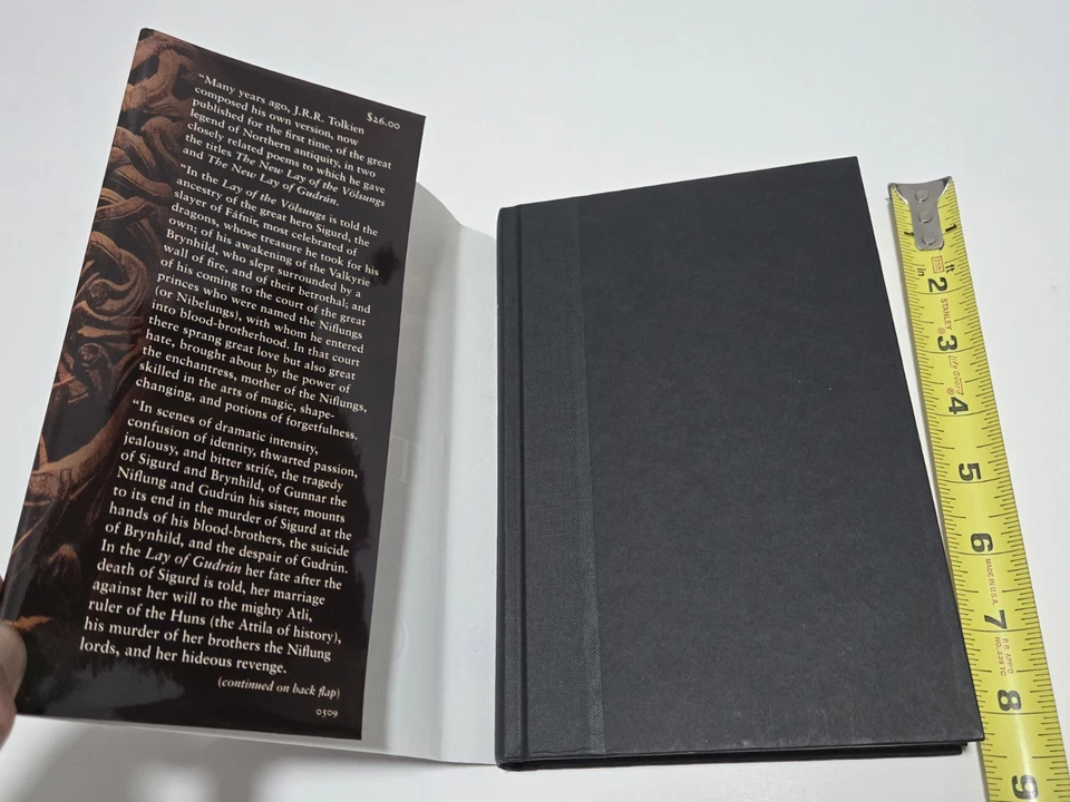 The Legend of Sigurd and Gudrun by JRR Tolkien 1st Edition, Print HCDJ Book 2009 - Image 4 of 4