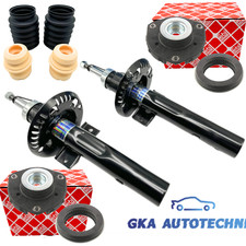 2x STOßDÄMPFER + FEBI DOMLAGER PROTECTION VORNE FÜR AUDI A2 VW FOX POLO 9N SKODA