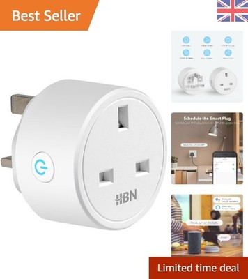 Smarte WiFi Steckdose mit Sprachsteuerung für Alexa & Google Home - Zertifiziert