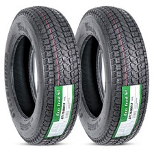 2-pack Trailer Tires St17580d13 13 Inch Deep Tread Tire Load Range B 1100 Lbs.