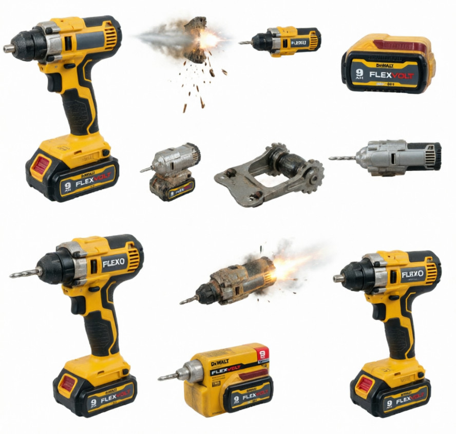 4 Pack DEWALT DCB609 FLEXVOLT 20V/60V MAX 9.0Ah Lithium-Ion Batteries Power Tool