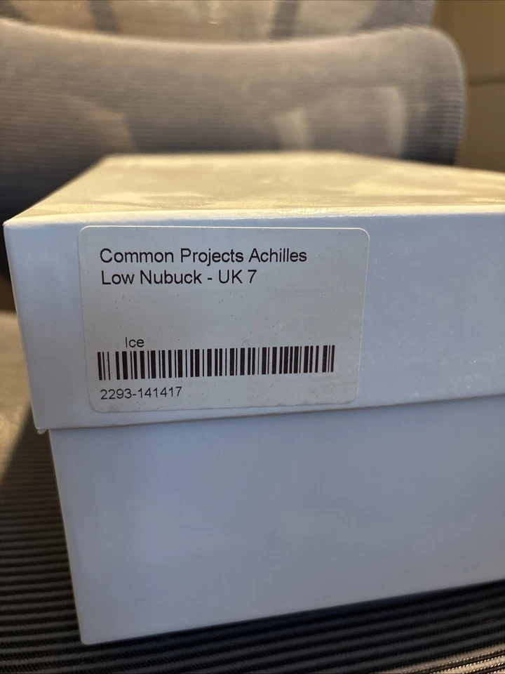 Common Projects Achilles Low In Nubuck Ice Blue Size UK 7 EU 41 - Image 3 of 4