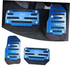2 Pack Automatic Car Transmission Pedal Covers Kit, Sports Design, 2 PCS Blue