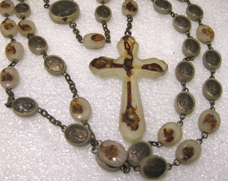 LOURDES ESCENAS VINTAGE ROSARIO BREVETT M ITALIA 27 PULGADAS CATÓLICO ROTO PREOCUPACIONES
