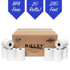 EPSON TM-T88V 3-1/8" x 230' THERMAL PAPER - 20 NEW ROLLS FREE SHIPPING