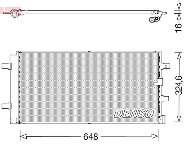Denso Kondensator Klimaanlage DCN02044 FüR Audi Porsche 8K5 A4 A5 8TA Q5 B8 8T3-image