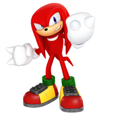 Knuckles Sonic Hedgehog Weatherproof Anime Sticker 6" Car Decal