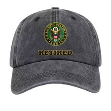 Unisex US Army Retired Graphic Dad Hat,Veteran Gathering  Casual Errands Cap