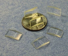 Lot of 6 ea. Precision Shallow Prisms Un-coat, 14x8mm (beam steering, dispersion