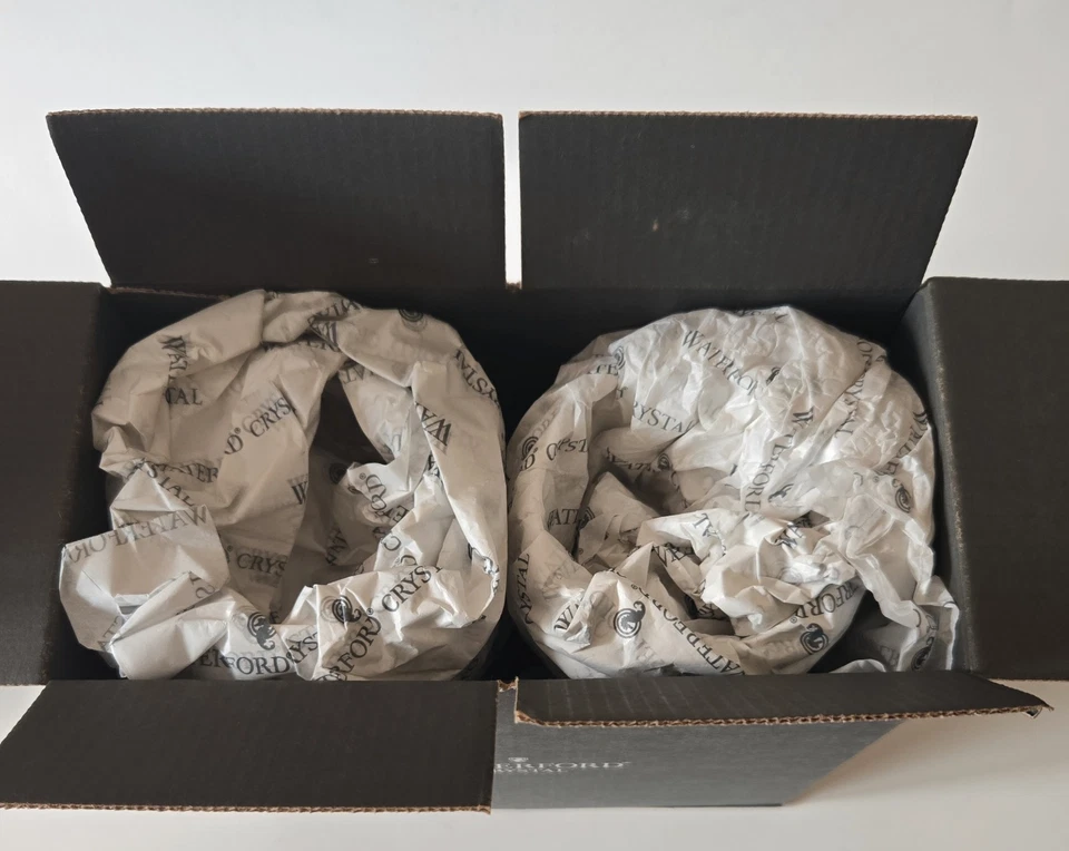 Waterford Crystal Colleen Encore Juego de 2 copas de vino 8 3/8" Irlanda Foto 3 de 4