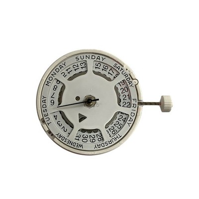 3-Hand Date@3/Day@12 Quartz Watch Movement With Battery For Swiss ISA 1198 Watch