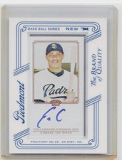 2010 Topps 206 Everth Cabrera AU #TA-EC Padres Mini Framed Autographs Piedmont