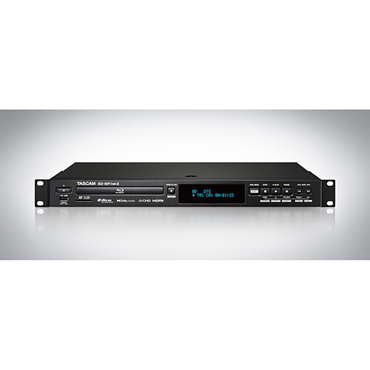 Tascam BD-MP1MKII 1 RU Rackmount Professional-Grade Blu-Ray Player with SD and U