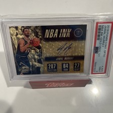 2018 Panini Cont. Optic Jamal Murray NBA INK - Gold Vinyl 1/1 PSA 9