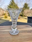 Vintage Waterford Irish Crystal Georgian Strawberry Vase 8 1/8" Tall