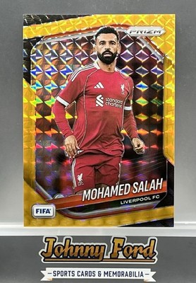 Mohamed Salah 2025-26 Panini Prizm FIFA Collection Gold Mosaic #03/10 #93