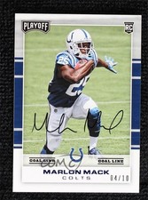2018 Panini Classics ReCollection Collection Buybacks 4/10 Marlon Mack Auto 1m1a
