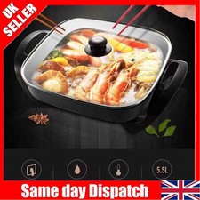 1500W Multi Cooker Electric Frying Pan Non-stick 30cm Square Pot