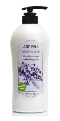 ARBORA Hand & Body Lotion LAVENDER OLIVE 25.4OZ/750ML Natural Ultra-Moisturizing