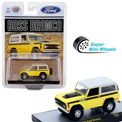 M2 Machines 1:64 1969 Ford Bronco   BOSS   Beige with White Top Two-Tone