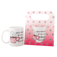 Keramikbecher Im Geschenkkarton „Ich Arbeite Hart, Damit Mein ...“