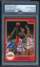 1984-85 Star #215 John Bagley signed autograph PSA/DNA VGEX+ to EX blue sig