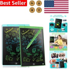 Colorful 2-Pack 8.5-Inch LCD Writing Tablets - Erasable Drawing Boards for Kids