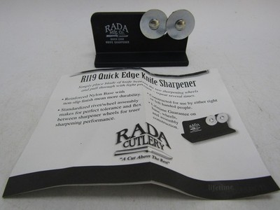 Cutlery Quick Edge Knife Sharpener (R119), 3.5''x2'', Stainless Steel Wheels.