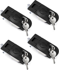 Adjustable Lever Compression Latch 13/16" Keyed Alike 4 Pack Flush Mount Lock