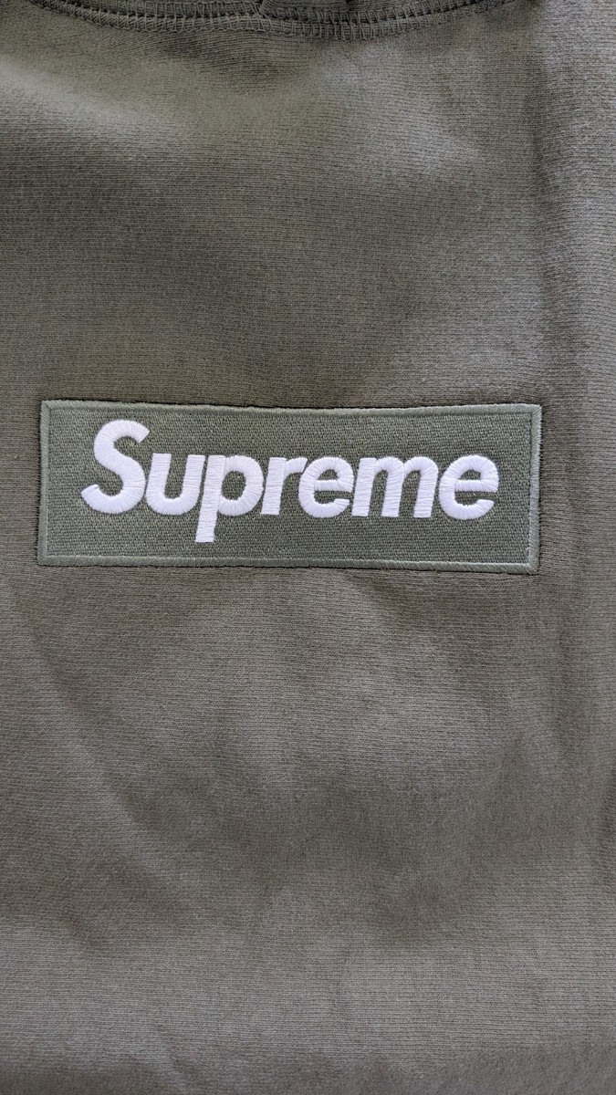 SUPREME Box Logo Hoodie FW25 Light Olive BOGO Sweatshirt Mens